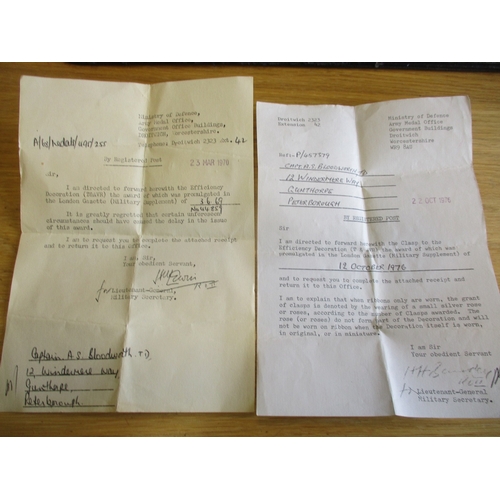 2 - Bloodworth family groups with:
1. WW1 copy BWM and Victory Medal named to Tpr H.W. Bloodworth H 3, W... 