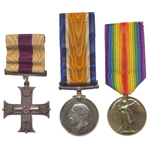 41 - Mackenzie family group with:
1. WW1 Military Cross un-named as issued, BWM and Victory Medal to Lieu... 