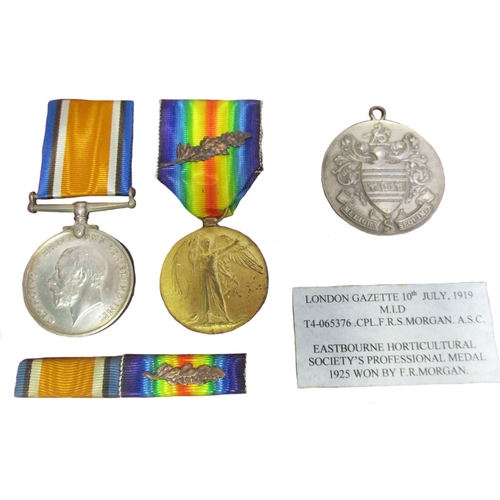 6 - WW1 range in mounted in 2 glass fronted display cases with:
1. BWM and Victory Medal to 124511 Pte L... 