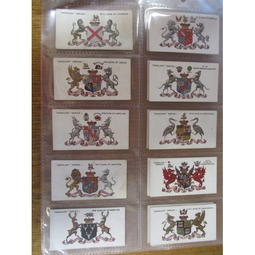 63 - Taddy. Complete set in plastic sleeves Heraldry generally good. Cat. £550. (See photo) (R)