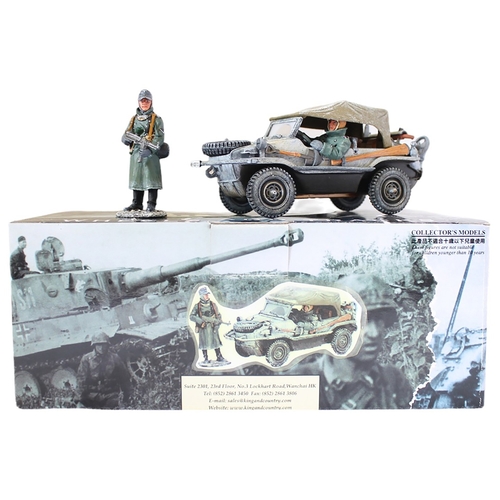 162 - King & Country. Battle of the Bulge Series Schwimmwagon (winter) No.BBG015 1/30. (See photo) (T)