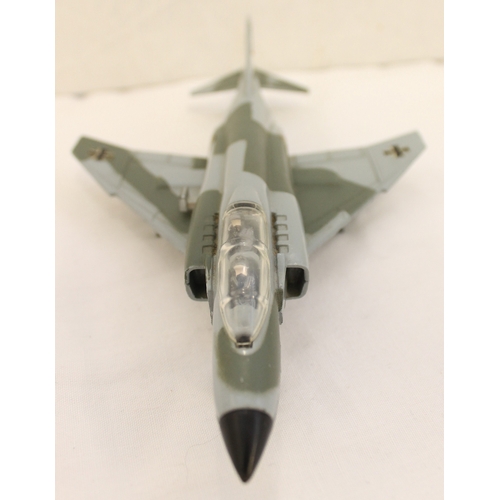 242 - Dinky. German F-4K 'Phantom II' Der Bundelsluftwaffe No. 733, grey/ green camouflage body, yellow mi... 