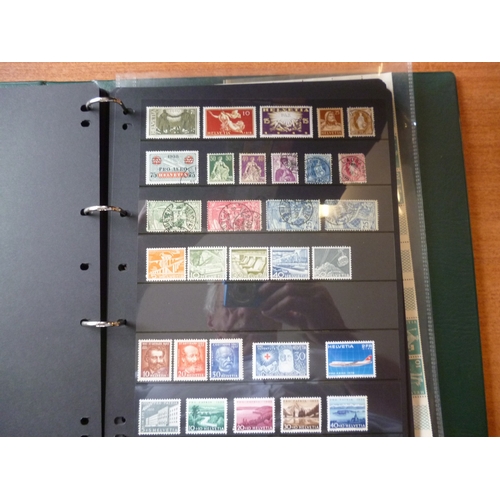 177 - Switzerland. M/U coln in 1 binder, incl 1900 UPU set U, 1949-50 set in blocks of 4 UM, International... 