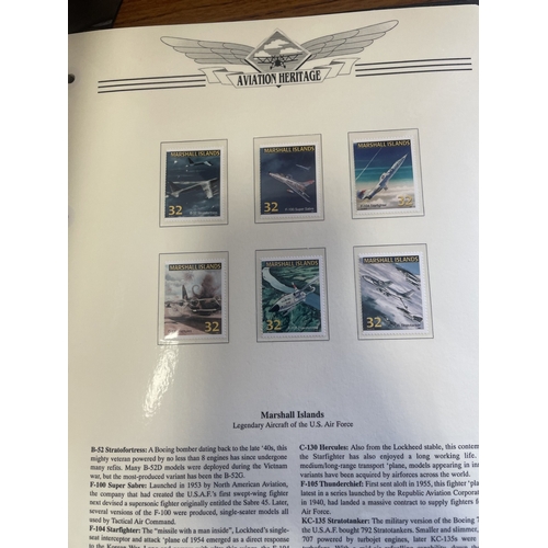 67 - A mint and used middle to mainly modern period world coln in 9 vols with range of Aviation thematics... 