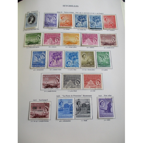 7 - BC, QEII FU coln in Lighthouse album with pages covering St. Helena -South Africa. With 31 defins se... 