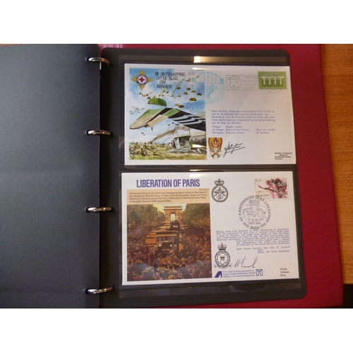 99 - Aviation. RAF covers coln in 8 binders, many with autographs incl Leonard Rochford, WWI fighter ace,... 
