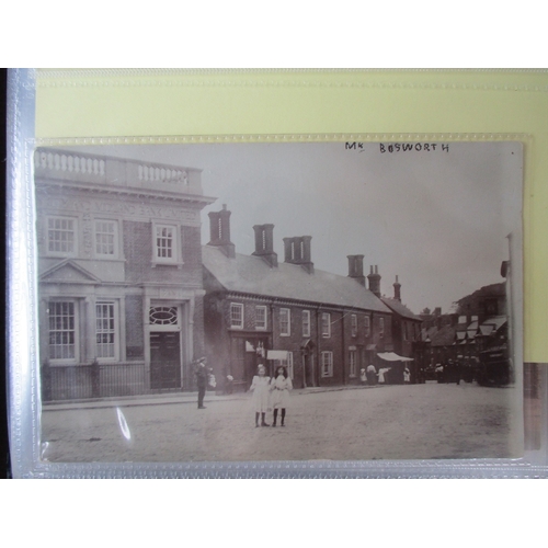 100 - Leicestershire. Coln. in modern albums. Leicester city views (in 2 albums) incl. Market Place, stati... 