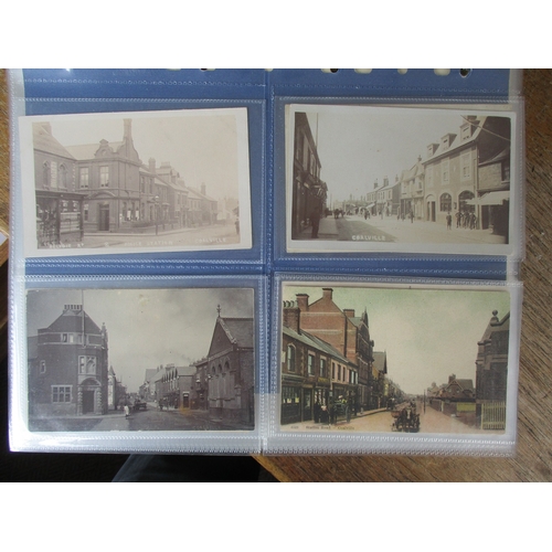 100 - Leicestershire. Coln. in modern albums. Leicester city views (in 2 albums) incl. Market Place, stati... 