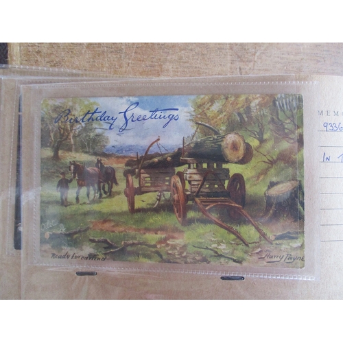 105 - Artists. Harry Payne. Modern album of rural scenes incl. horses, cattle, haymaking, farmyard scenes ... 