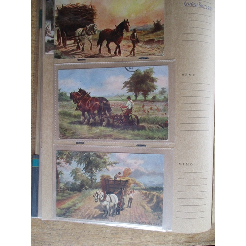 105 - Artists. Harry Payne. Modern album of rural scenes incl. horses, cattle, haymaking, farmyard scenes ... 