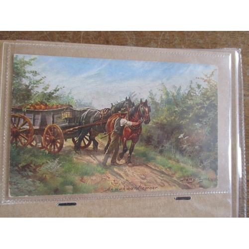 105 - Artists. Harry Payne. Modern album of rural scenes incl. horses, cattle, haymaking, farmyard scenes ... 