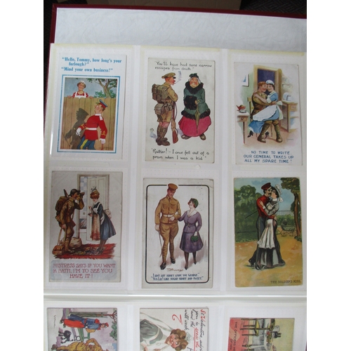 109 - Military. Misc. coln. in 4 modern albums. RP range incl. soldier portraits, groups, camps, tanks, ve... 