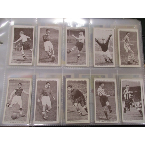 11 - Collection in albums with complete sets including Churchman Association Footballers (2nd), Drapkin A... 