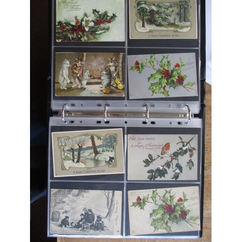 111 - Publishers. 6 albums of Tuck pub. greetings cards mainly in good clean cond.  Birthday 577, Christma... 