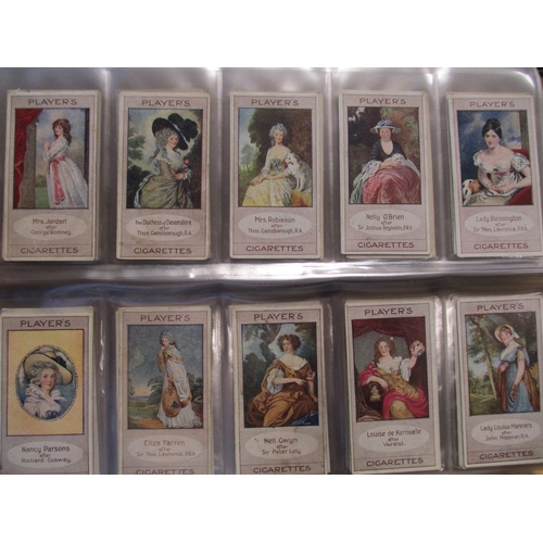 12 - Collection in 6 albums with complete sets including Lea Old Pottery and Porcelain (5th), Ogdens Brit... 