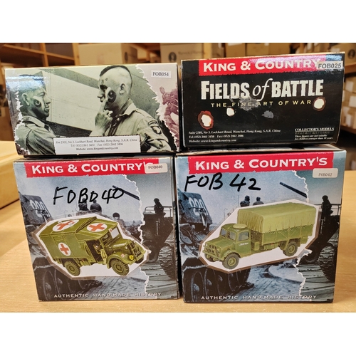 161 - King & Country. Fields of Battle range generally mint in very good to excellent boxes with No.FOB025... 