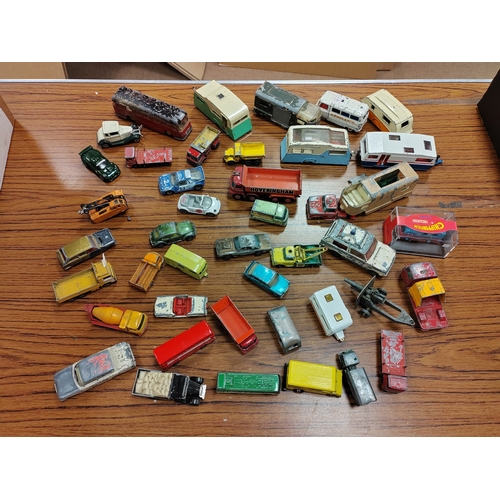 183 - Collection of unboxed cars, vans, trucks, military vehicles etc. generally fair/good due to general ... 