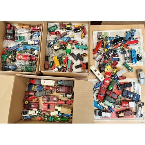 186 - Collection of mostly unboxed cars, vans, race cars etc. generally good plus/very good would benefit ... 