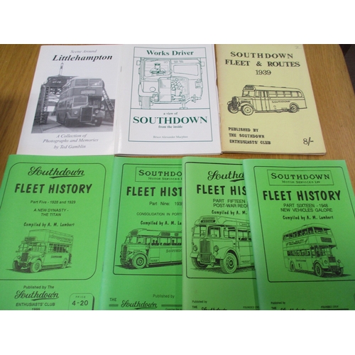 189 - Collection including Southdown buses with Corgi (Original Omnibus), EFE, Matchbox, Oxford Die Cast, ... 