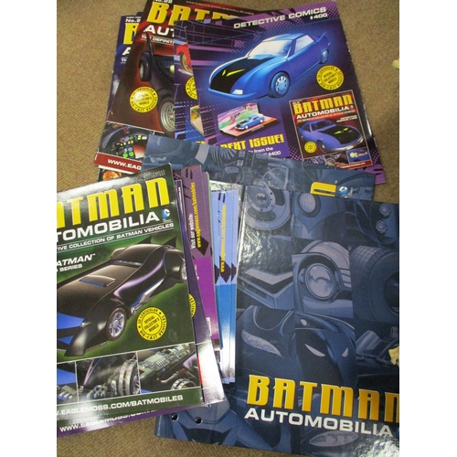 197 - Collection including Batman and James Bond 007 cars, with magazines and separate magazines generally... 