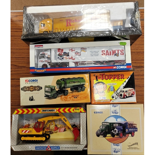 215 - Corgi. Collection generally mint in mostly very good to excellent boxes with cars, buses, trucks, lo... 