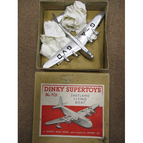 241 - Dinky. Shetland Flying Boat No 701 generally good plus. (½B)