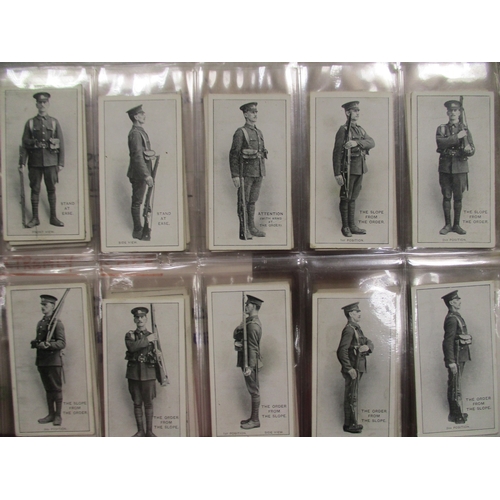 29 - Collection in album with complete sets including Ogdens Infantry Training, Players Regimental Unifor... 