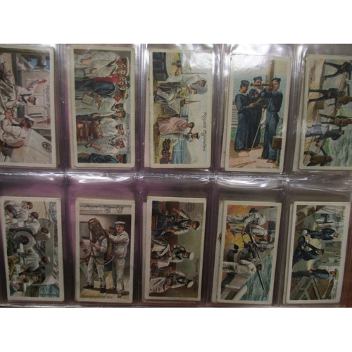 32 - Collection in album with complete sets including BAT Beauties (tobacco/ P/C inset), Hignett Greeting... 