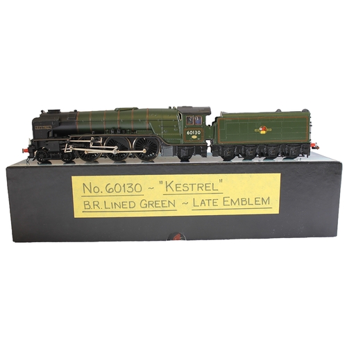 324 - DJH. OO gauge kit built Peppercorn A1 Class 4-6-2 BR 60130 'Kestrel' lined green K30 locomotive and ... 