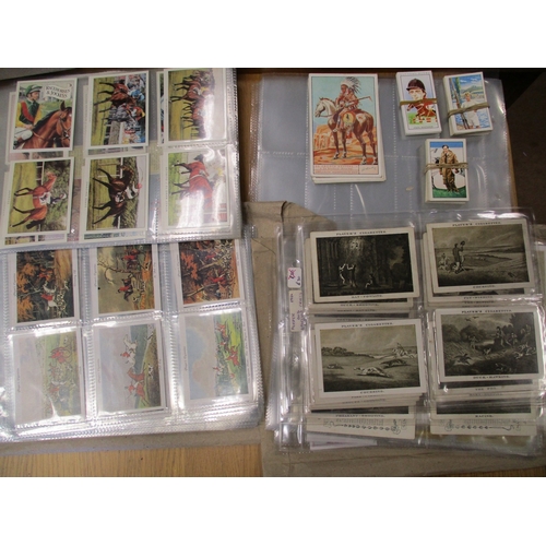 33 - Collection in plastic sleeves, horse themed with complete sets including Anstie Racing Series (1-25)... 