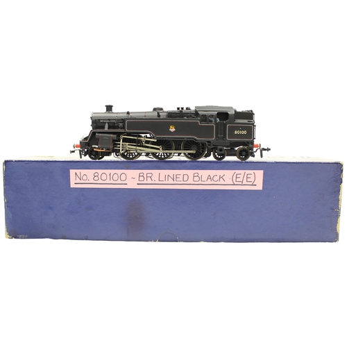 338 - DJH. OO gauge kit built BR STD Class 4 2-6-4 BR 80100 lined black K59 locomotive, near mint in excel... 