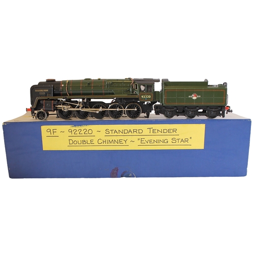 341 - DJH. OO gauge kit built British Railways Standard Class 9F 2-10-0 BR 92220 'Evening Star' lined gree... 