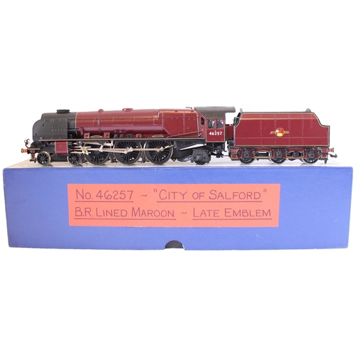 344 - DJH. OO gauge kit built LMS/BR Princess Coronation/Duchess Class 4-6-2 BR 46257 'City of Salford' li... 