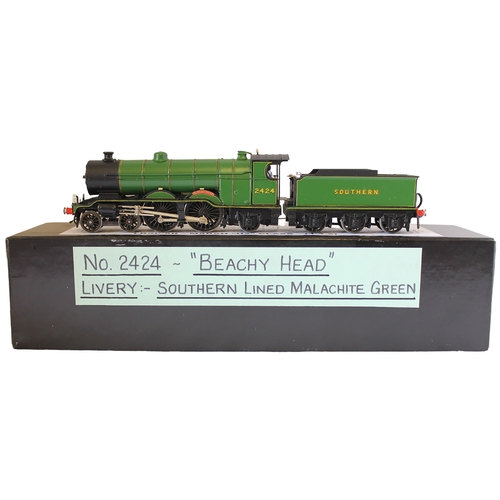 346 - DJH. OO gauge kit built LBSC/SR Marsh H2 Class 4-4-2 SR 2424 'Beachy Head' lined malachite green K97... 