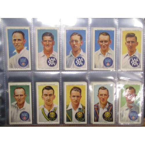 36 - Collection in albums with complete sets including Phillips Players Cricketers 1938, Footballers 1928... 