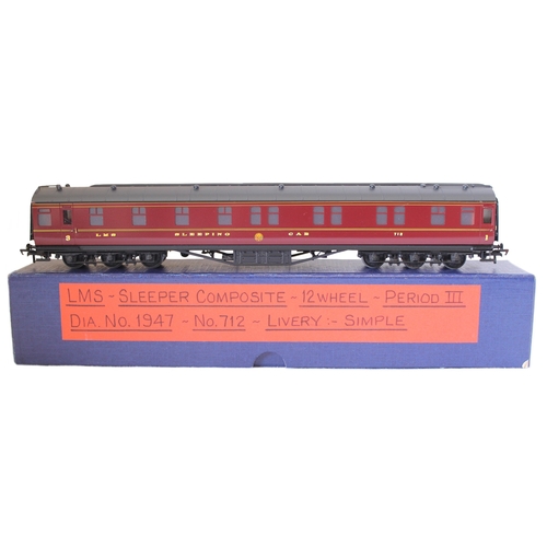 375 - Lawrence Scale Models. Range of OO gauge kit built Period II/III 'Sleeper Train' LMS simple or semi-... 