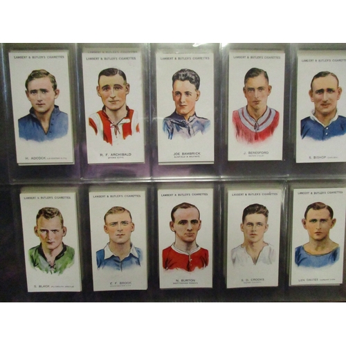 4 - Football-themed collection in 3 albums with complete sets including Ardath Famous Footballers, Galla... 