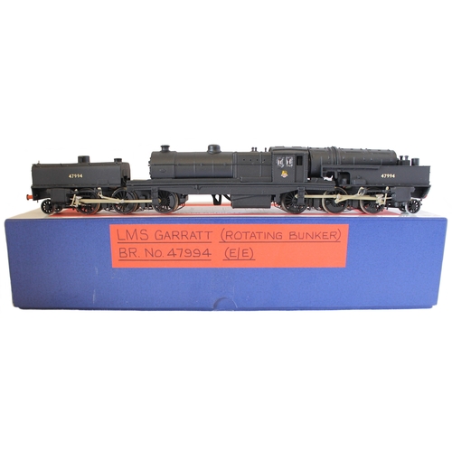 415 - OO gauge kit built Beyer-Garratt 2-6-6-2 LMS 47994 black rotating bunker locomotive, near mint other... 