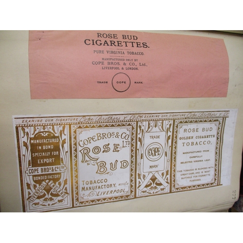 47 - Cope. Collection in 2 albums with cigarette packet design samples, stuck down, viewing recommended. ... 