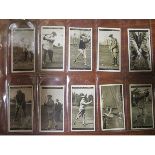 49 - Churchman. Complete set in plastic sleeves, Famous Golfers, generally good. Cat. £900. (See photo) (... 