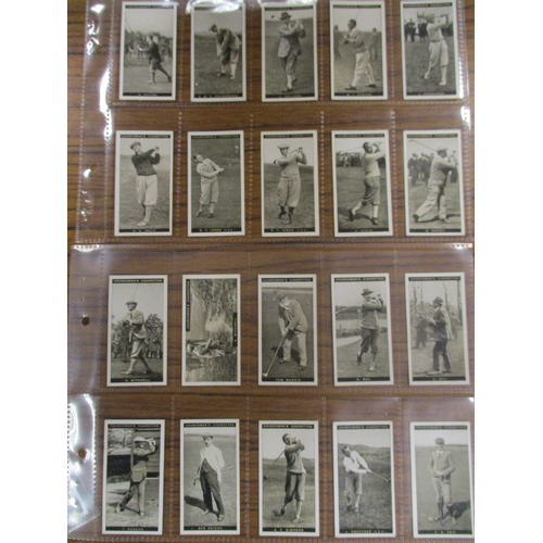 50 - Churchman. Complete set in plastic sleeves, Famous Golfers, generally good to good plus. Cat. £900. ... 