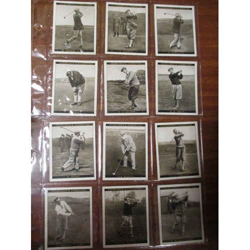 55 - Churchman. Complete set in plastic sleeves, Famous Golfers (2nd) large, generally good. Cat. £840. (... 