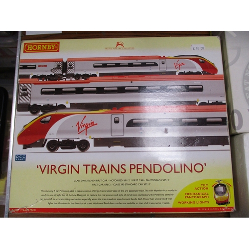 588 - Hornby. Collection of OO gauge DCC ready DMU sets with Class 390 'Virgin Trains Pendolino' 69112 No ... 