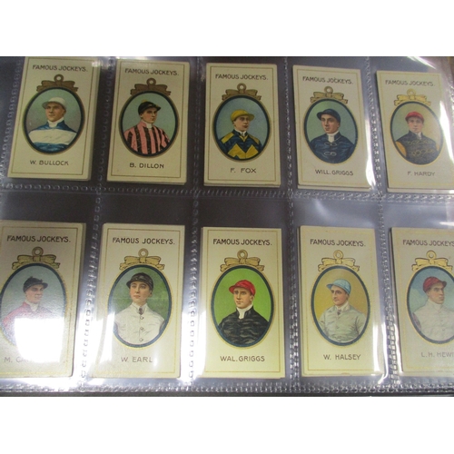 62 - Taddy. Complete set in plastic sleeves with 1910 Famous Jockeys (frame) generally good. Cat. £875. (... 