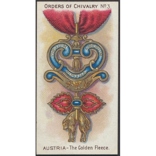 65 - Taddy. Complete set in plastic sleeves with 1911 Orders of Chivalry generally very good. Cat. £600. ... 