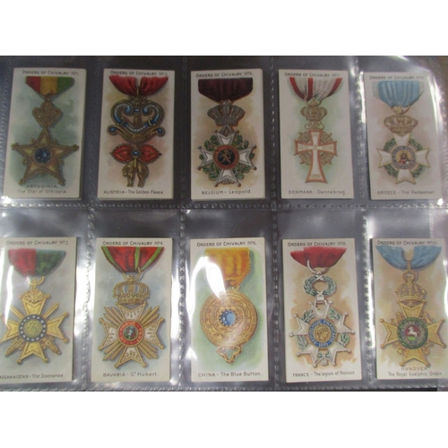 65 - Taddy. Complete set in plastic sleeves with 1911 Orders of Chivalry generally very good. Cat. £600. ... 