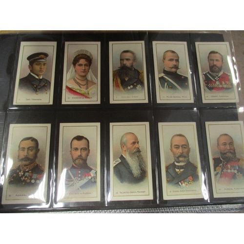 68 - Taddy. Complete set in plastic sleeves with 1904 Russo Japanese War (1-25) generally good. Cat. £650... 