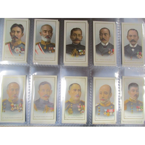 69 - Taddy. Complete set in plastic sleeves with 1904 Russo Japanese War (26-50) generally good. Cat. £75... 