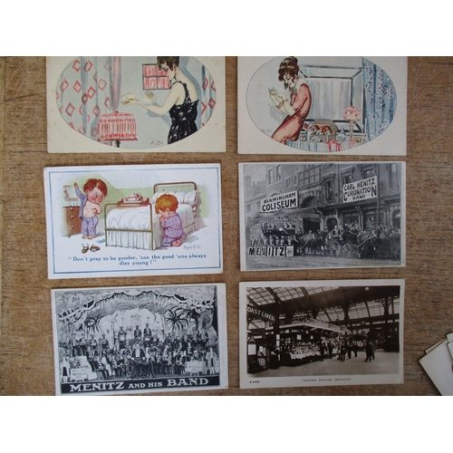 87 - Misc. coln. of loose cards. Tuck pub. set Madame Butterfly no 2365 ( album corner marks) (see photo)... 