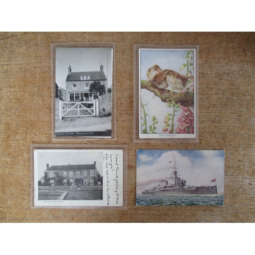 94 - Misc. coln. of loose postcards, PHQ cards and FDC's. Misc. topo. of street scenes, country houses, c... 